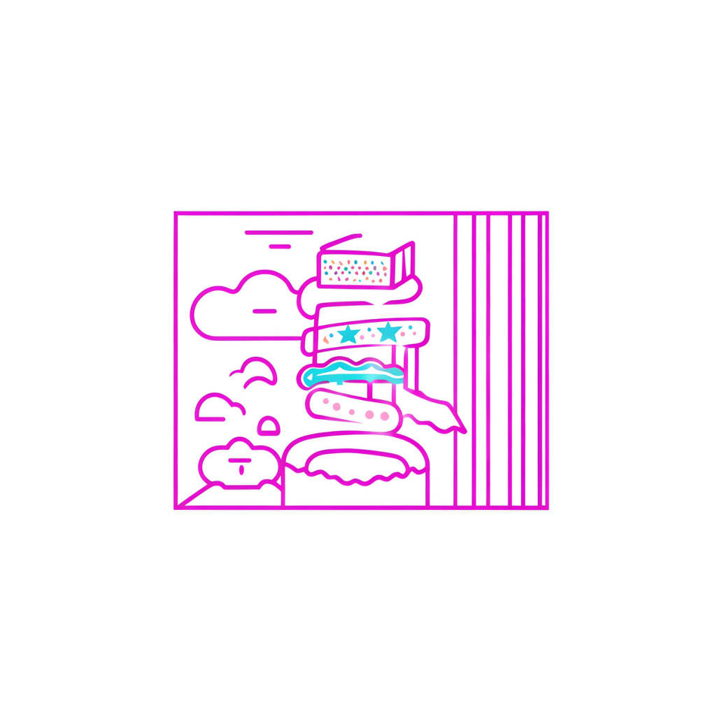 Desserts in Bukchon line drawing from ifnoif in Bukchon